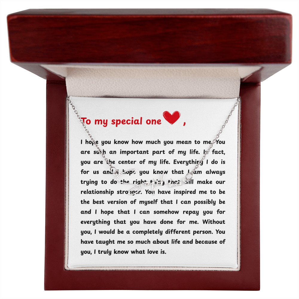 Personalized To My Special One Signature Name Necklace