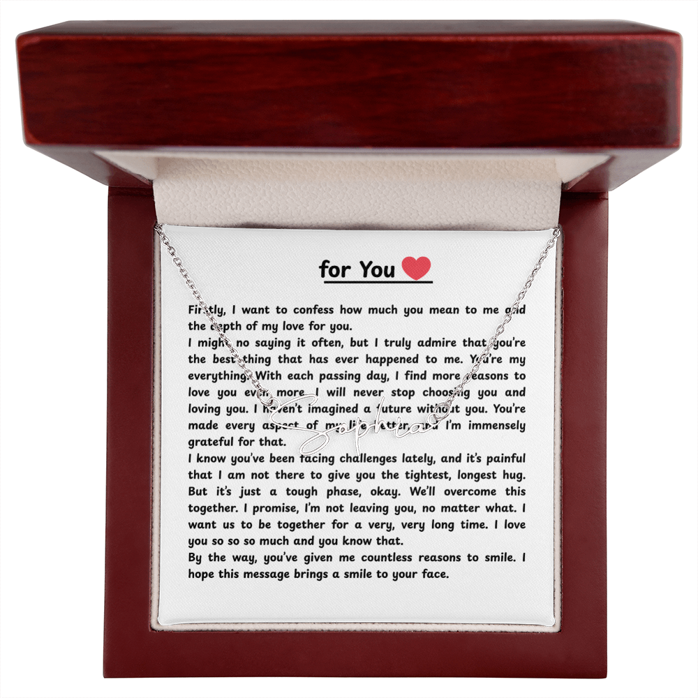 Personalized For You Signature Name Necklace