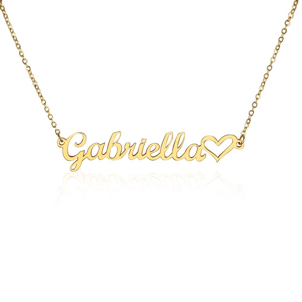 Personalized To My Forever Love Heart Name Necklace