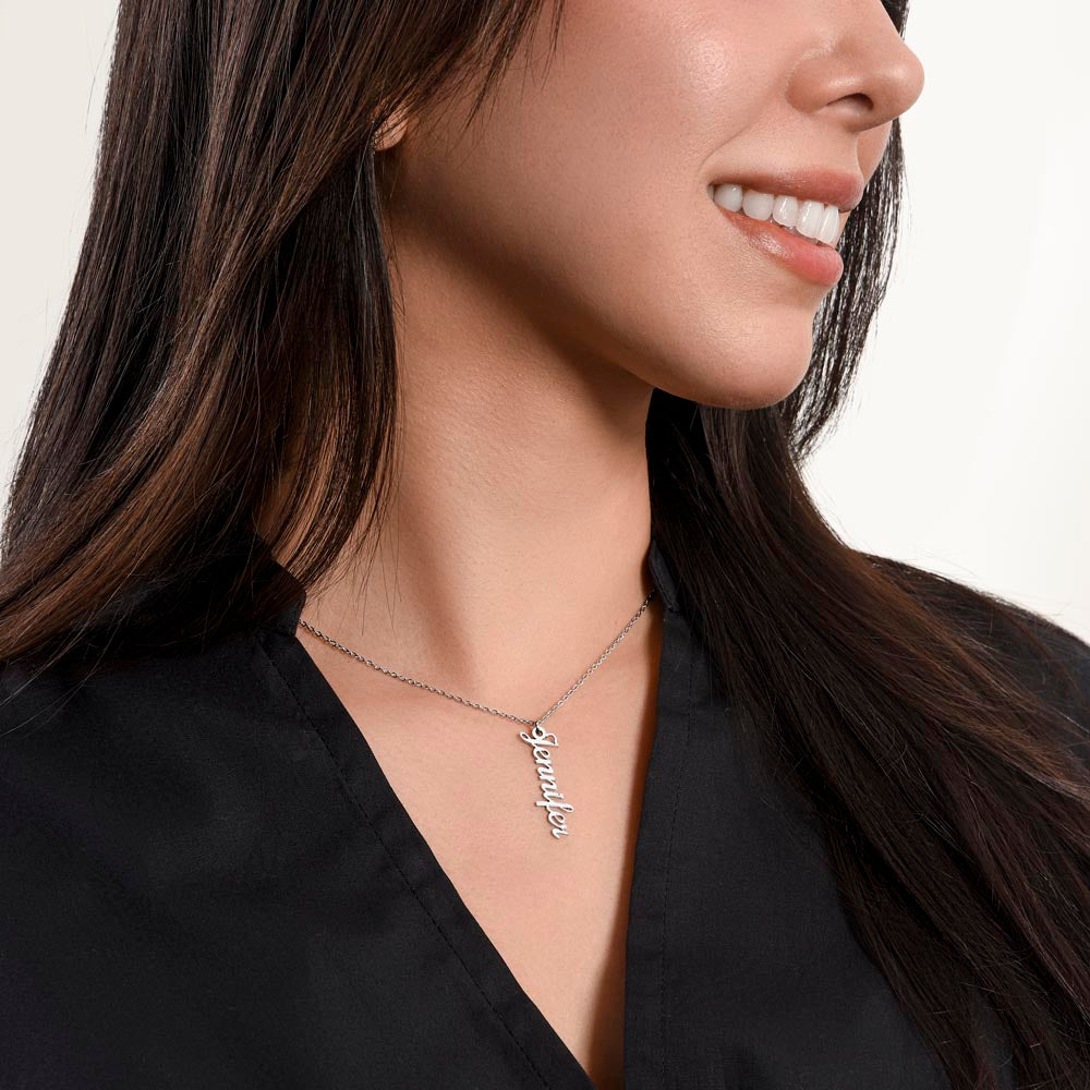 Personalized Mum Multi Vertical Name Necklace
