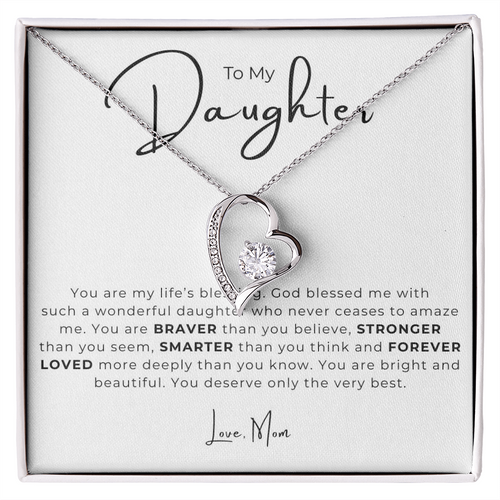 To My Daughter Forever Love Necklace