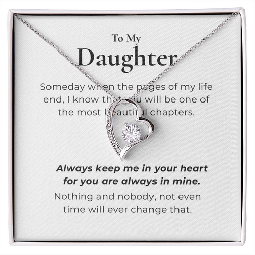 To My Daughter Forever Love Necklace
