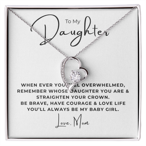 To My Daughter Forever Love Necklace