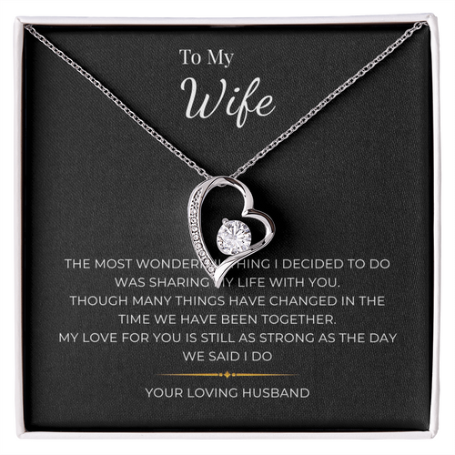 To My Wife Forever Love Necklace