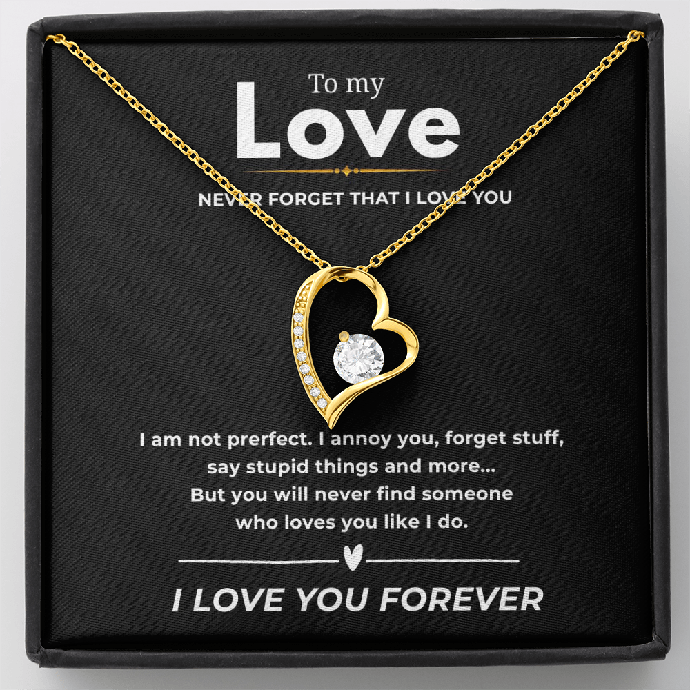 To My Love Forever Love Necklace