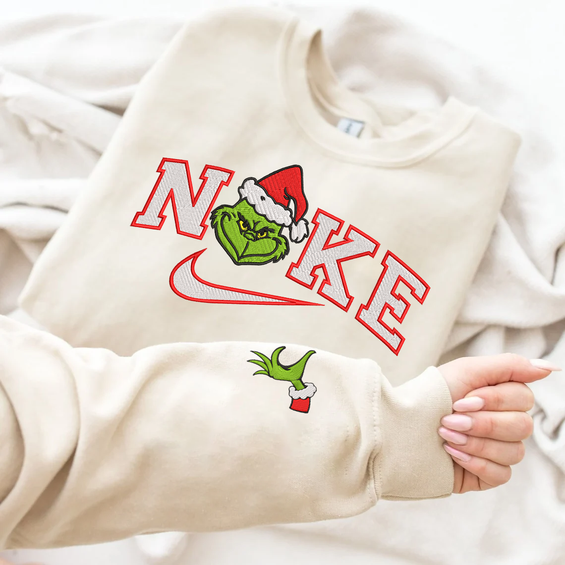 Personalized Embroidered Matching Christmas Hoodie Sweatshirt T-Shirt