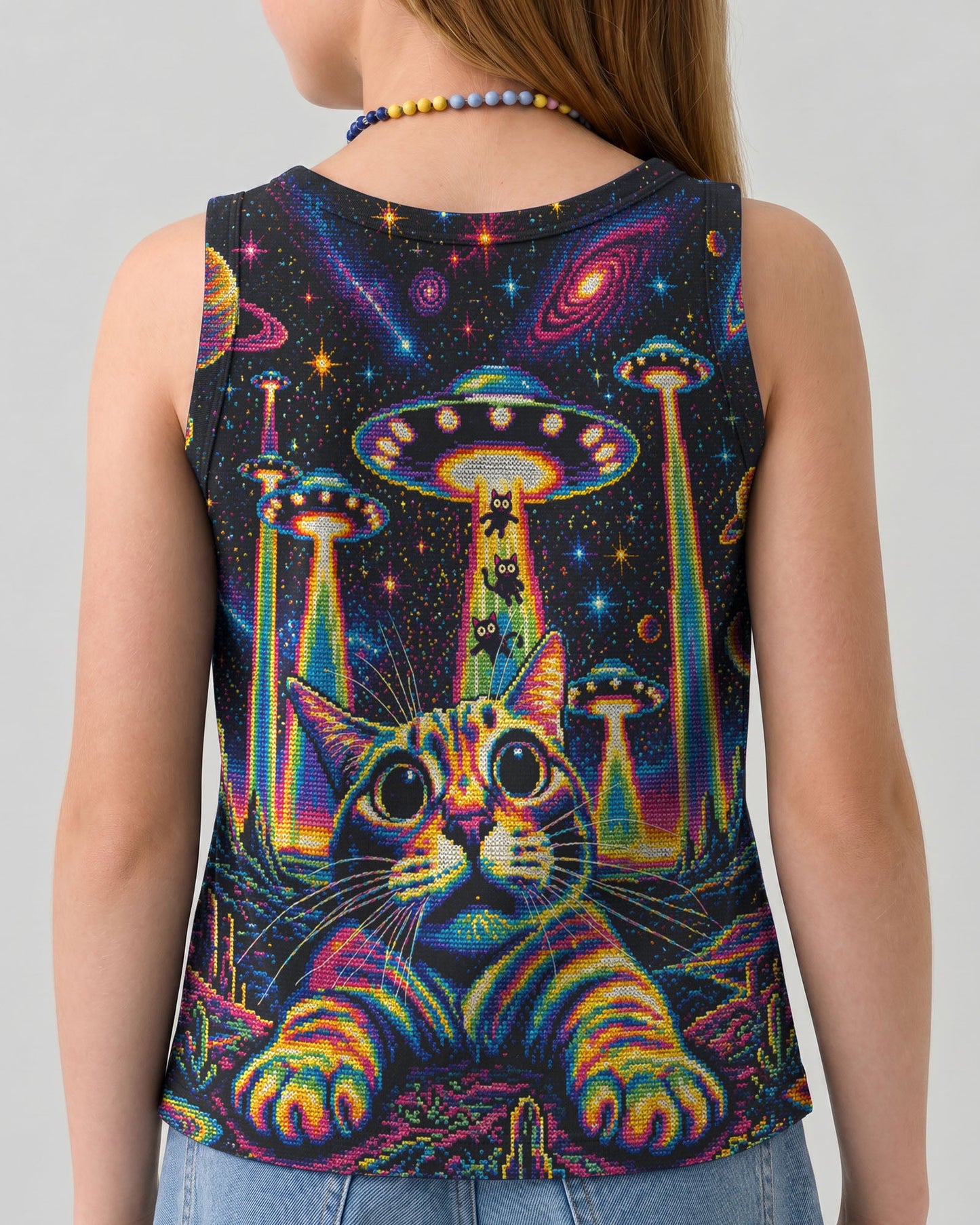 COSMIC KITTEN UFO ADVENTURE KIDS ALL OVER PRINT - KMTM1106261