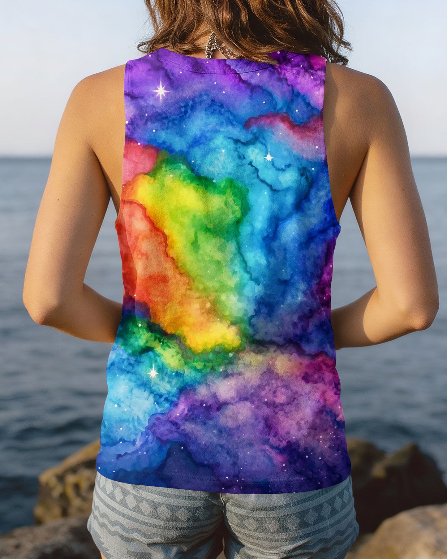 COSMIC ELEPHANT BE KIND WATERCOLOR ALL OVER PRINT - RI1405262