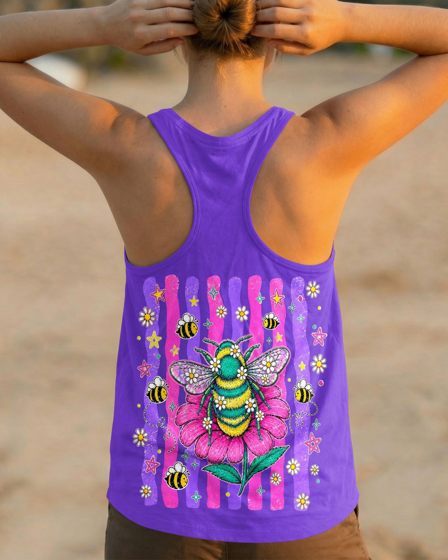 STAY KIND BLOOM WILD BEE ALL OVER PRINT - TLHG0705263