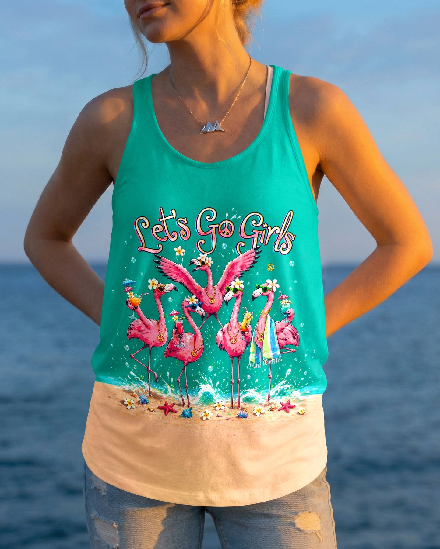 LET'S GO GIRLS FLAMINGO BEACH ALL OVER PRINT - TLHG2804263