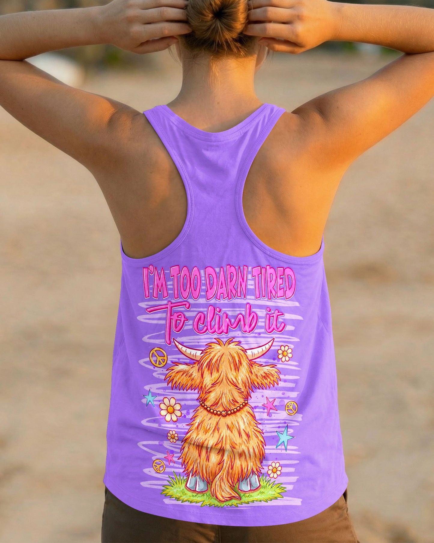 I WILL NEVER BE OVER THE HILL COW ALL OVER PRINT - TLNT0605264
