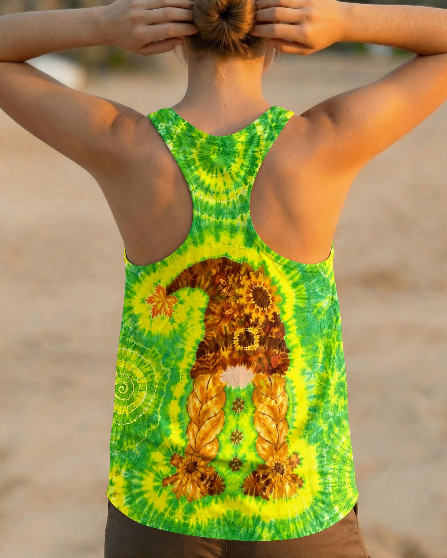 SUNFLOWER GNOME BURST ALL OVER PRINT - TLNT1605262