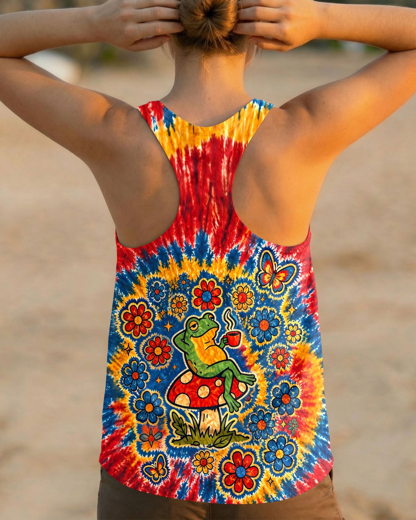 I WAS SIMPLY BORN TO DILLY DALLY FROG ALL OVER PRINT - TLNT2304263