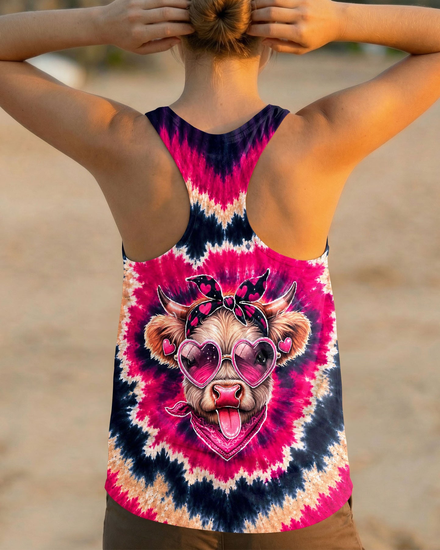 HEIFER COW HEART SWIRL ALL OVER PRINT - TLNT2406263