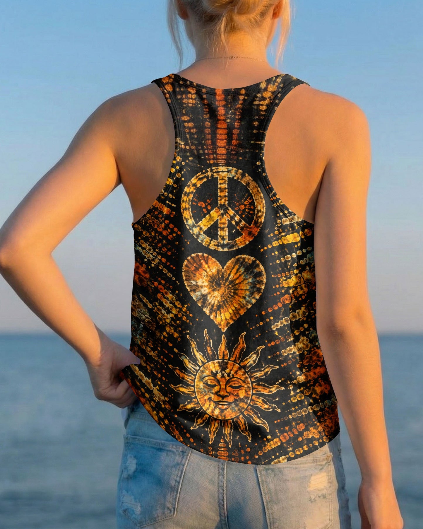 PEACE LOVE HIPPIE SUN ALL OVER PRINT - TLTW0104261