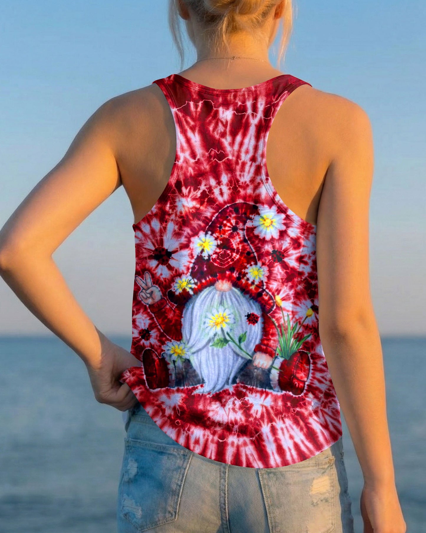 GROOVY GNOME RED BURST ALL OVER PRINT - TLTW2105262