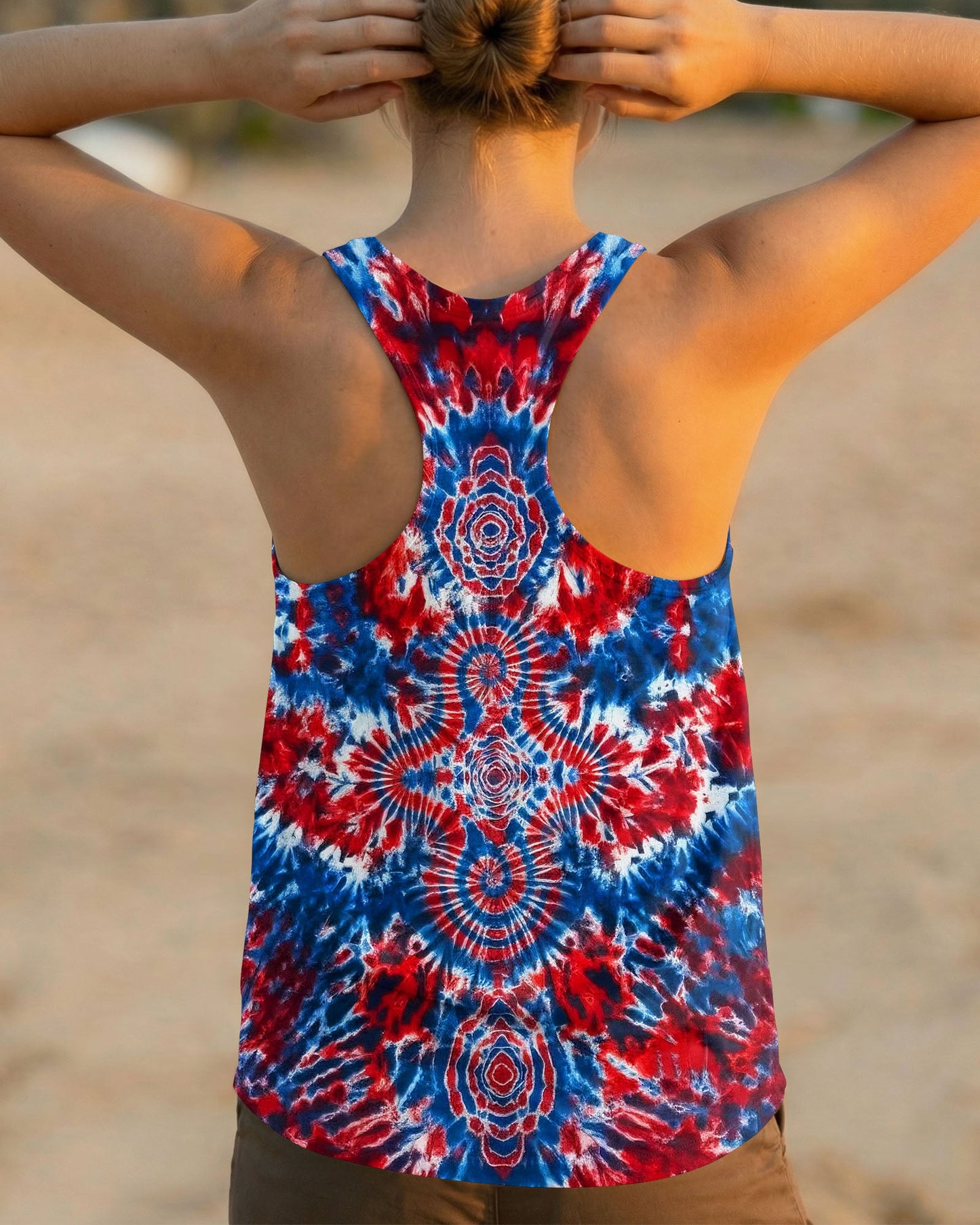 RED WHITE AND BLUE MUSHROOM ALL OVER PRINT - TYLN0104262