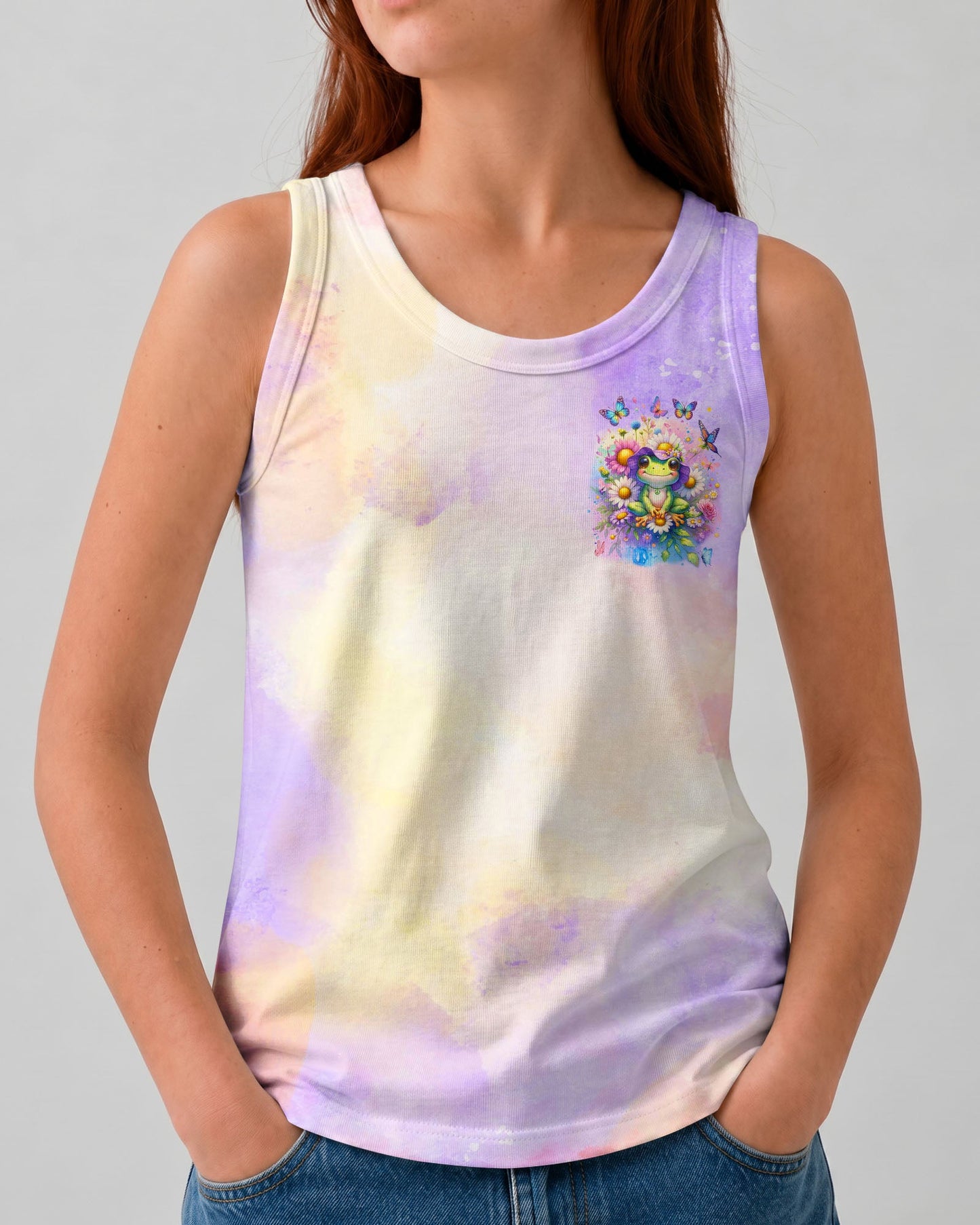 BE YOU THE WORLD WILL ADJUST FROG KIDS ALL OVER PRINT - TYQY1912232