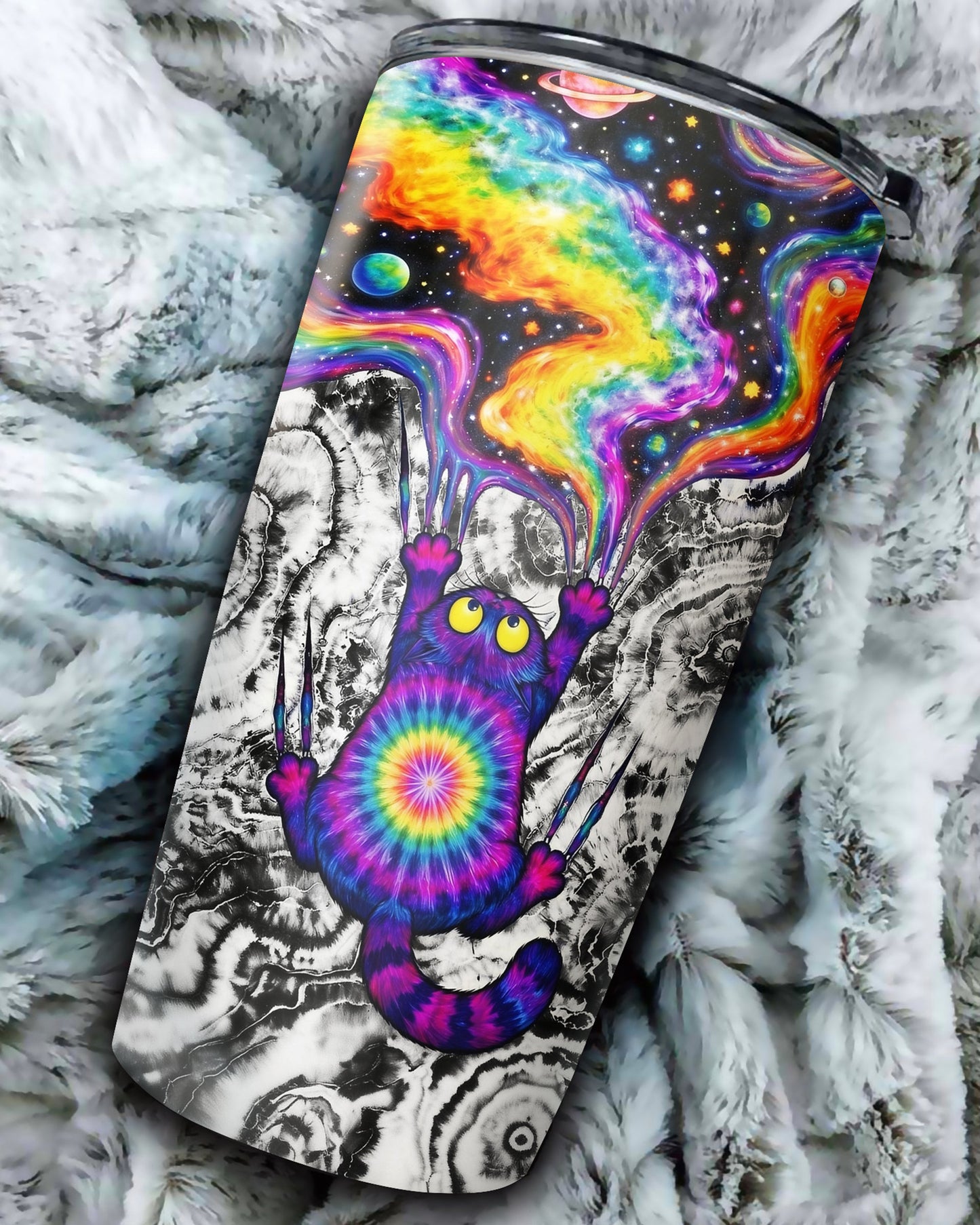 SCRATCHING CAT GALAXY TUMBLER - KMTM1004262
