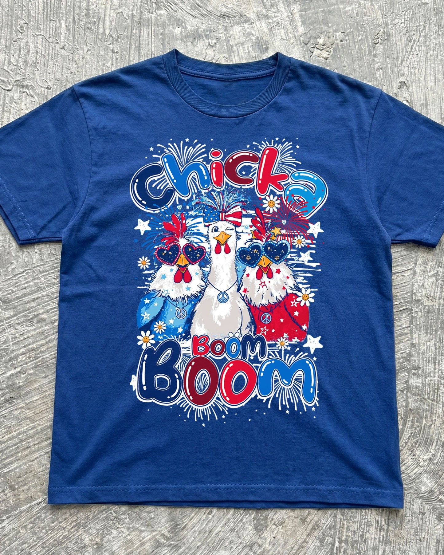CHICKA BOOM BOOM HIPPIE CHICKEN COTTON SHIRT - TY0506261