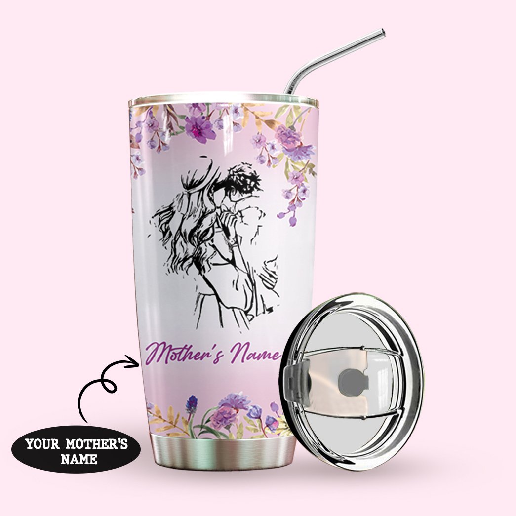 To My Mom Butterfly Personalized Tumbler