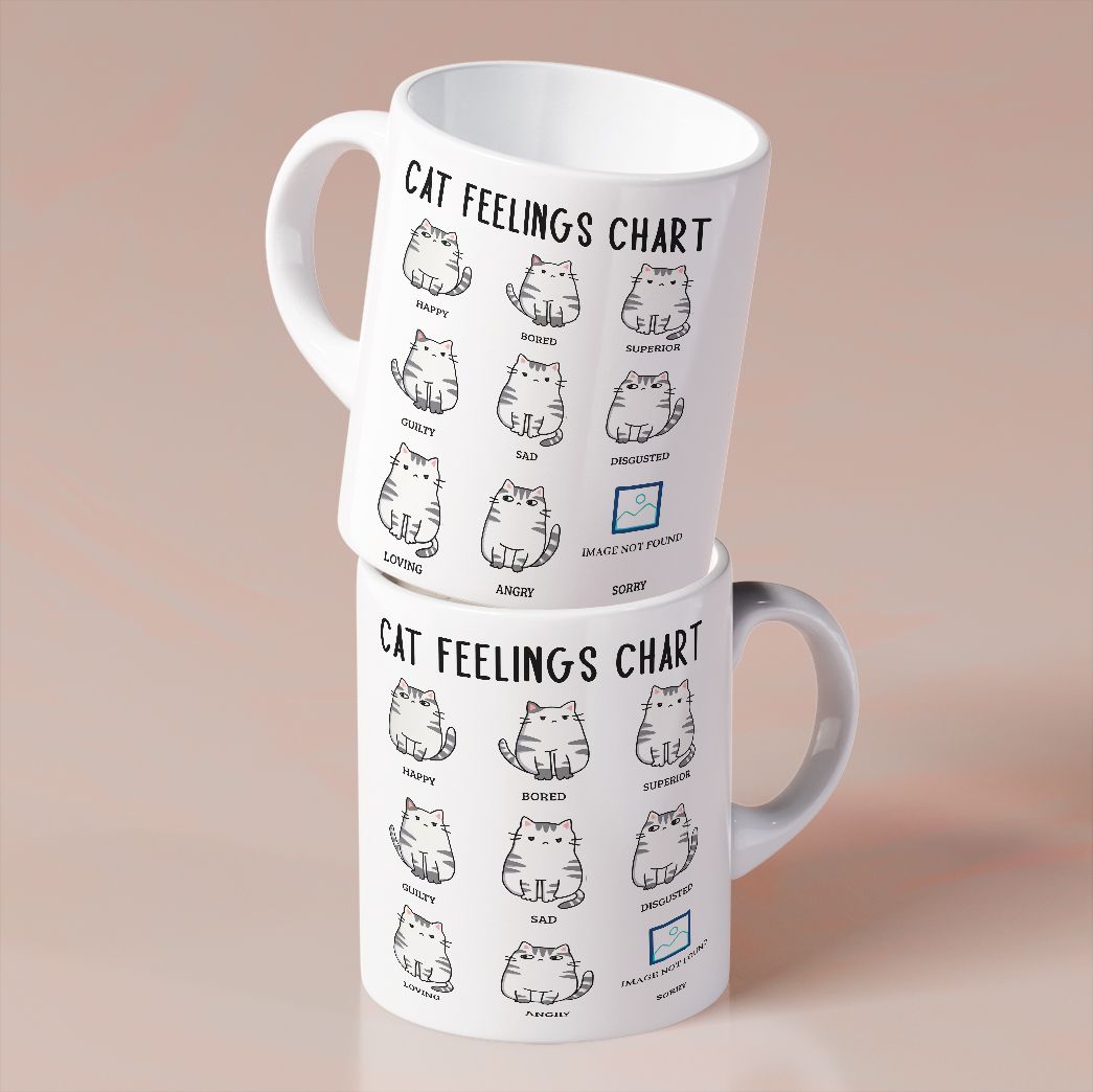 Cat Feelings Chart Coffee Mug