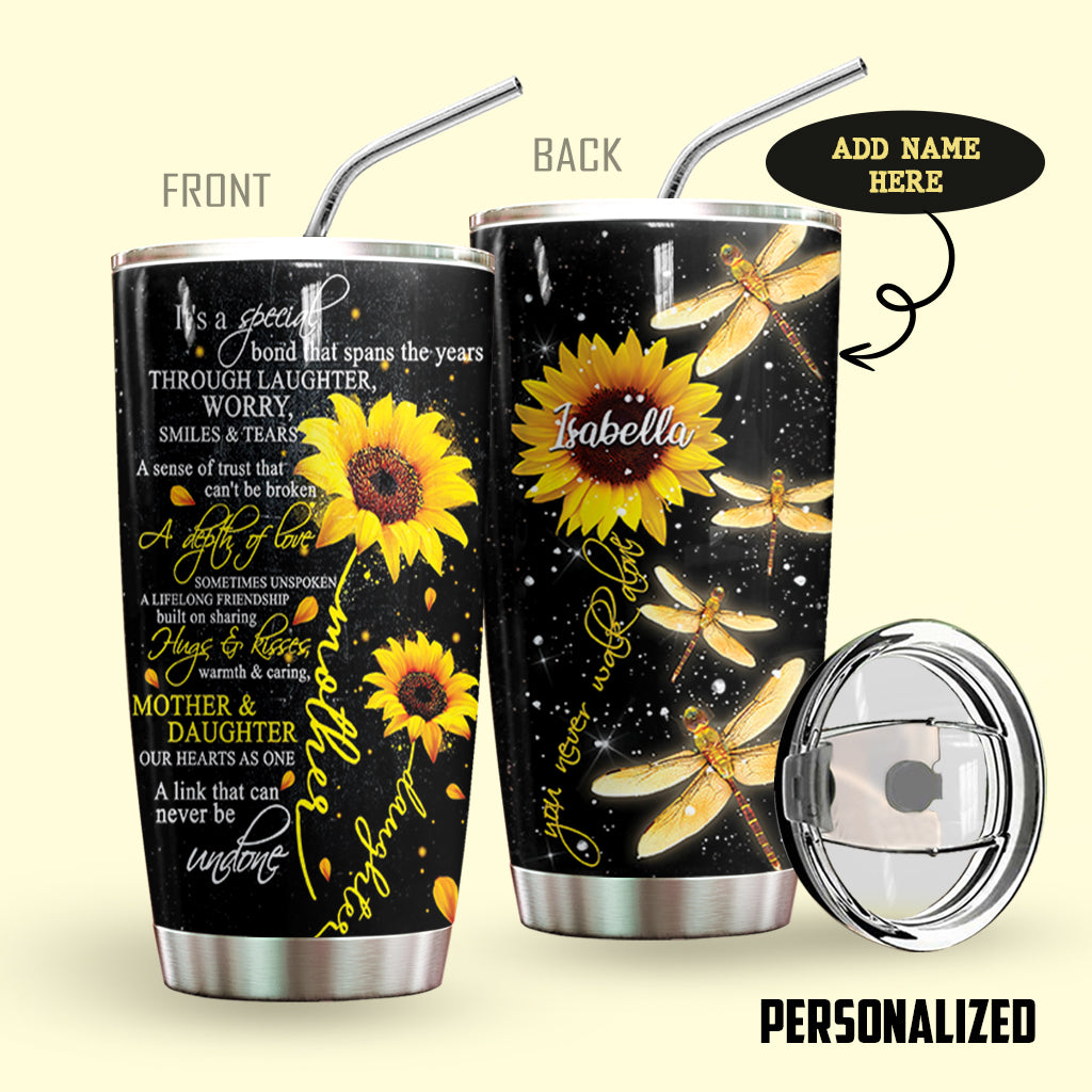 Dragonfly Mother Personalized Tumbler