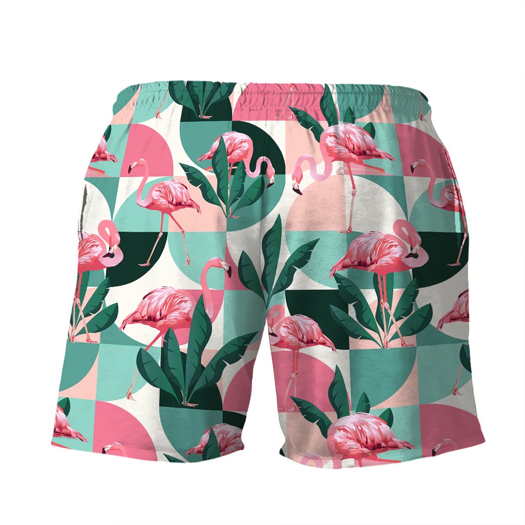 Pink Flamingo Hawaiian Button Shirt