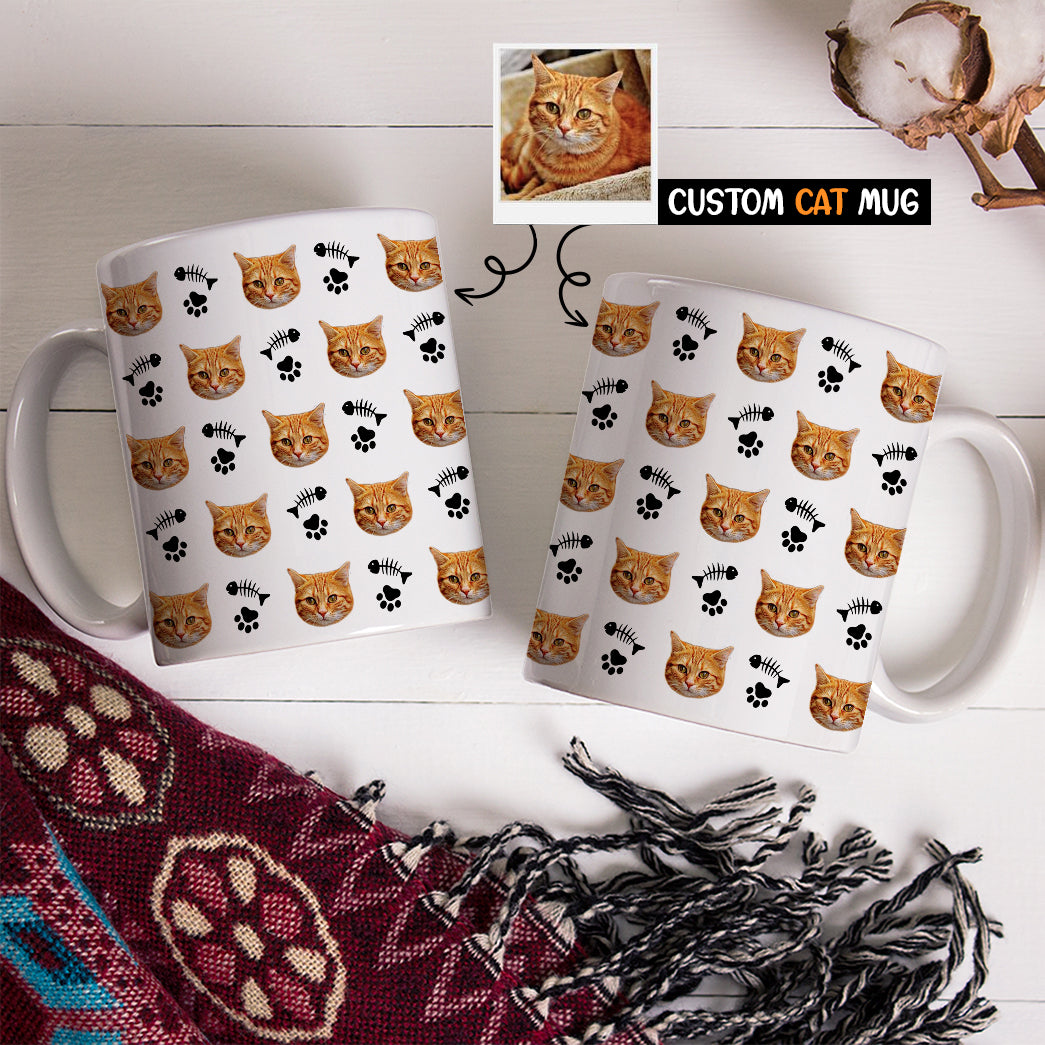 Cat Faces Personalized Mug