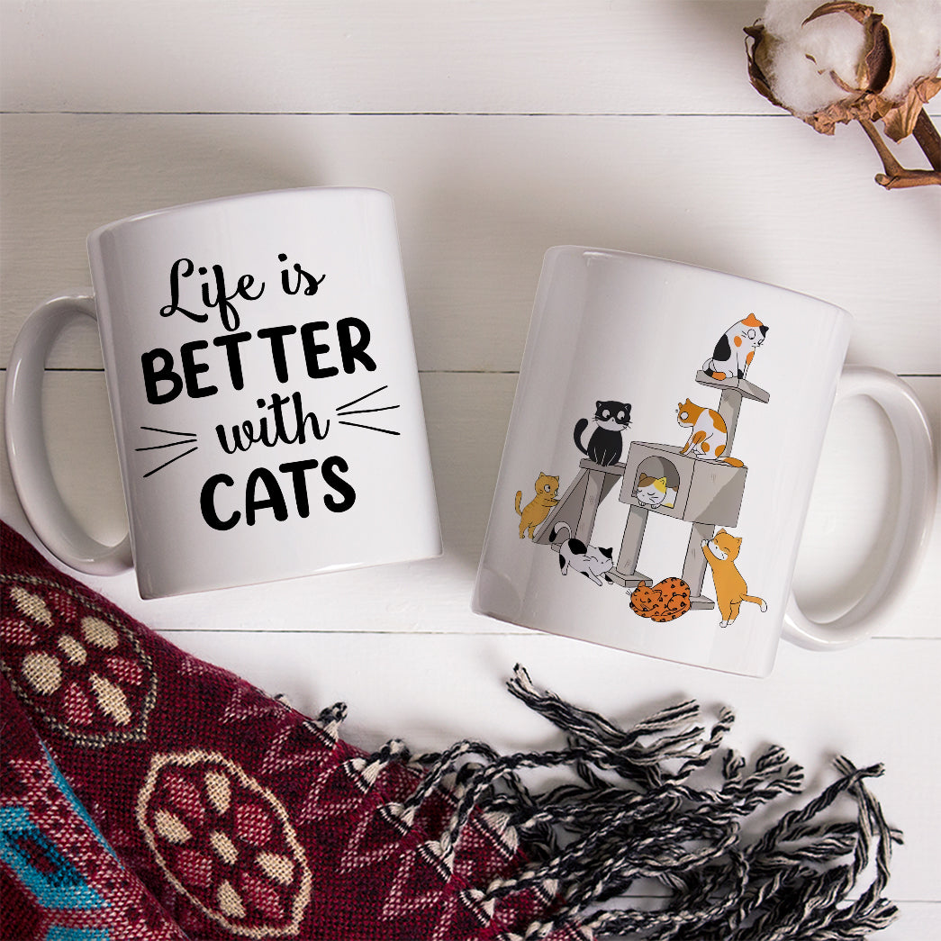 Cat Tower Coffee Mug