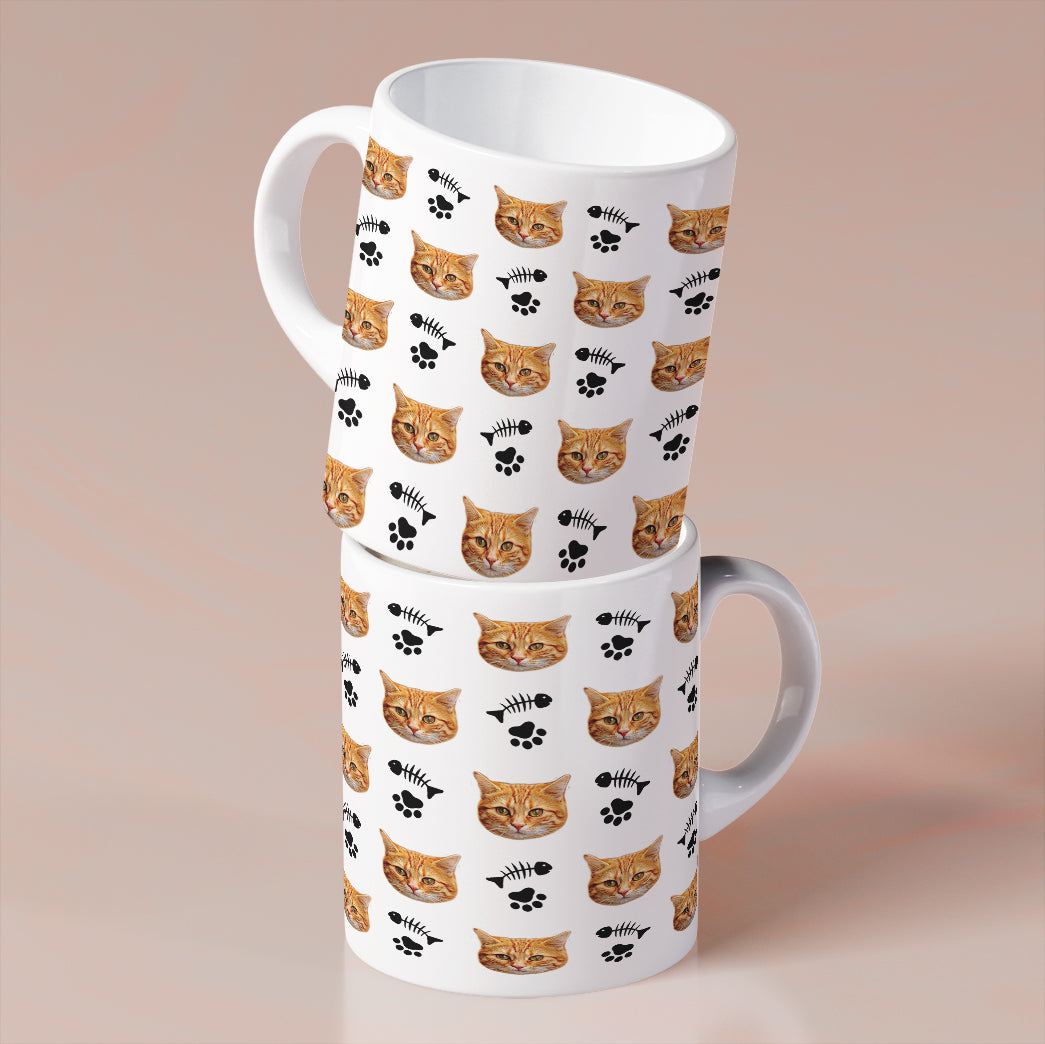 Cat Faces Personalized Mug