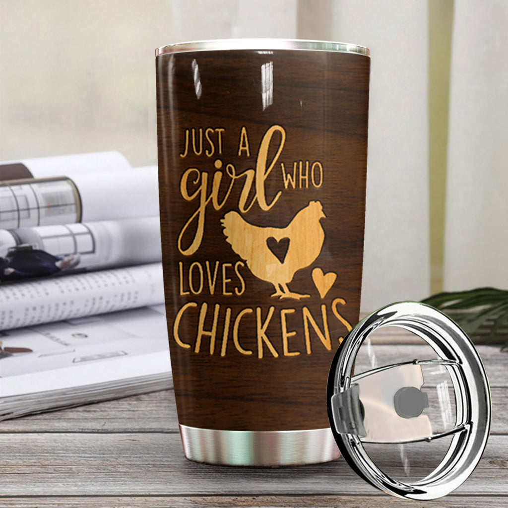 Just A Girl Who Loves Chicken Personalized Tumbler