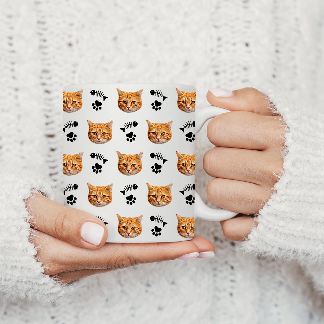 Cat Faces Personalized Mug
