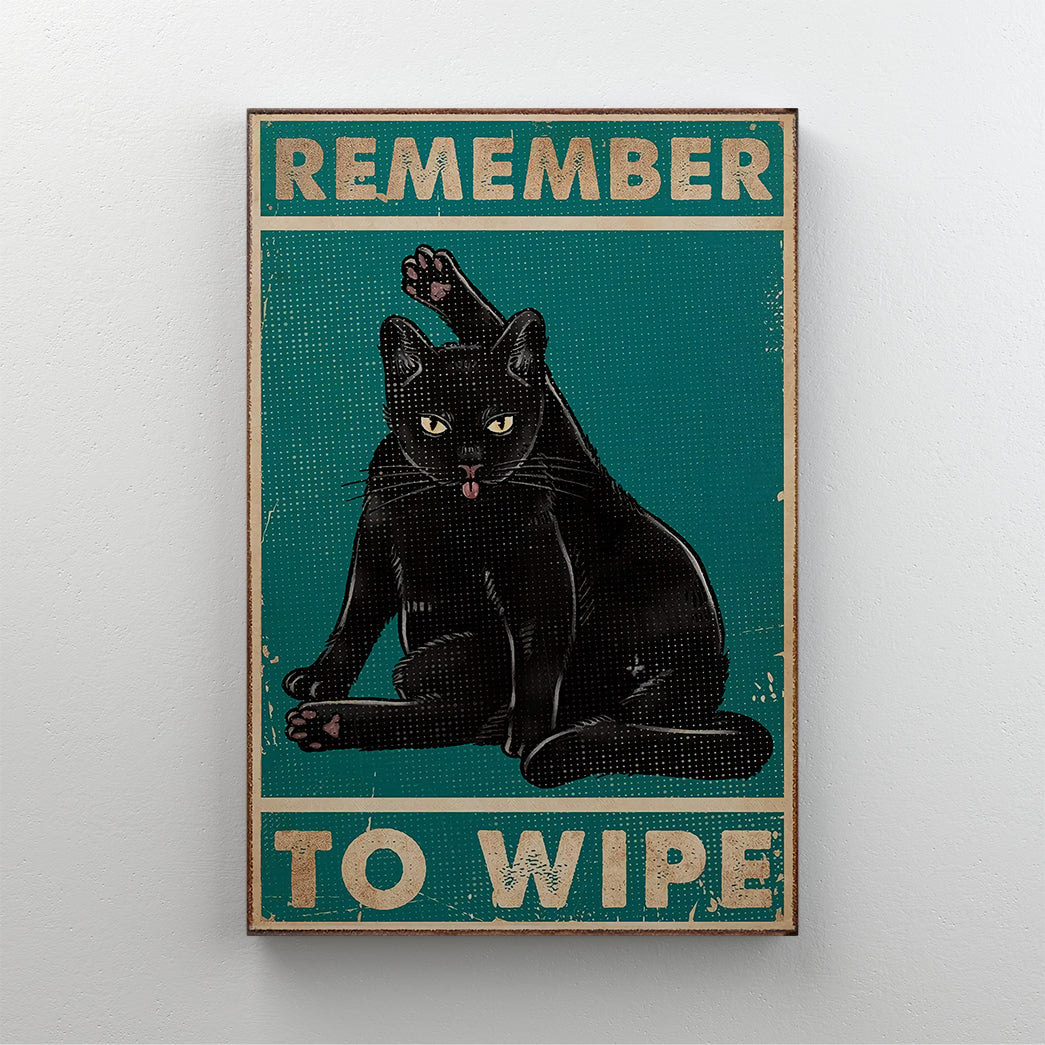 Remember To Wipe Canvas With Frame