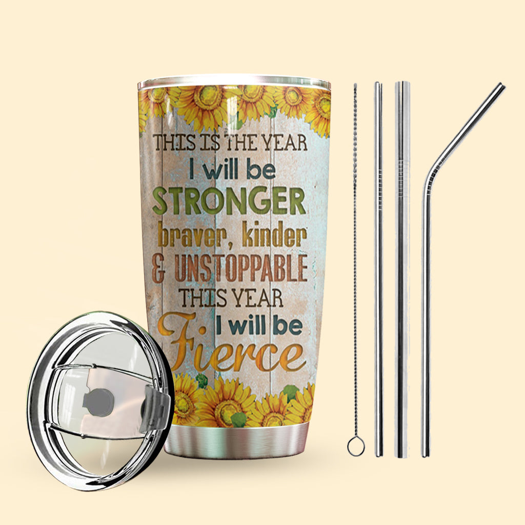 Sloth This Is A New Year Personalized Tumbler
