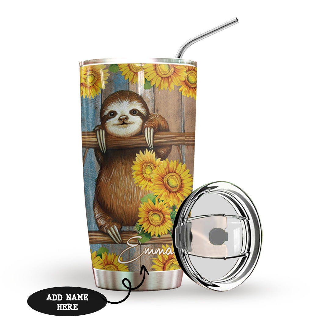 Sloth This Is A New Year Personalized Tumbler