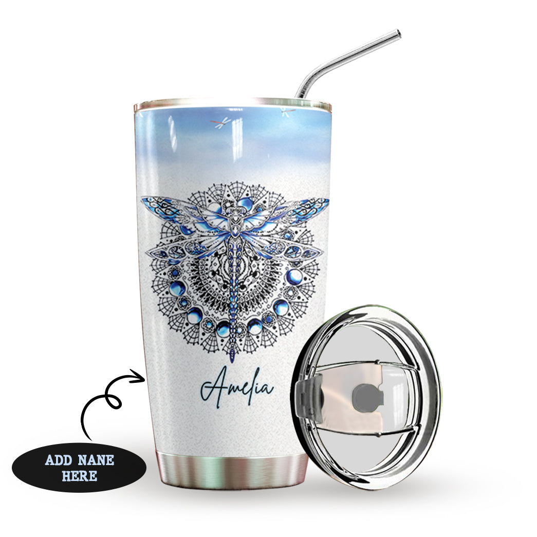 Dragonfly Become A Symbol Personalized Tumbler