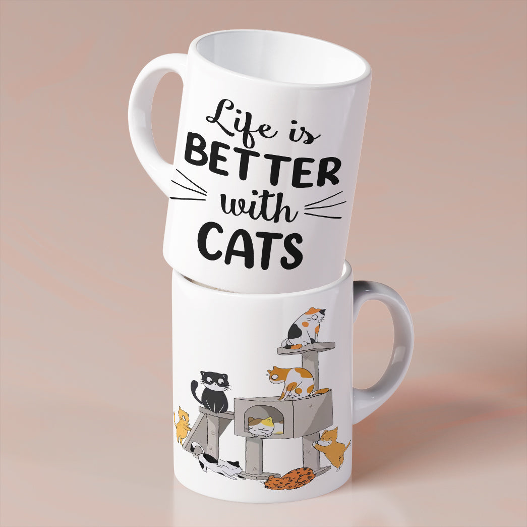 Cat Tower Coffee Mug