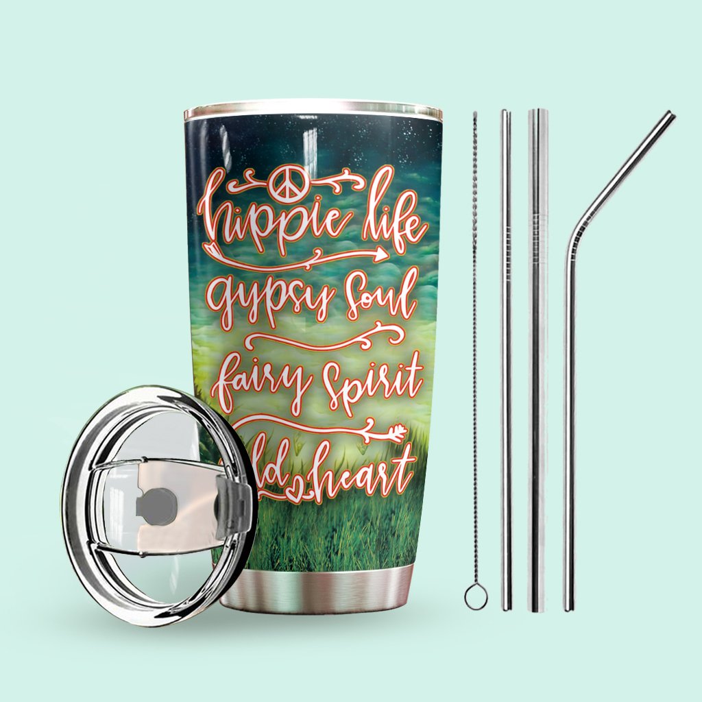 Hippie Life Personalized Tumbler