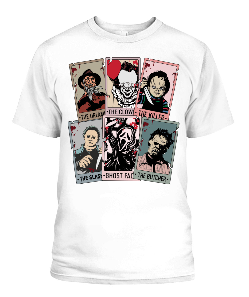 Halloween Horror Characters Graphic Apparel