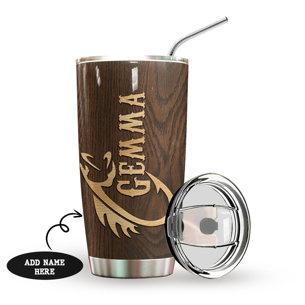 I Love Fishing Personalized Tumbler