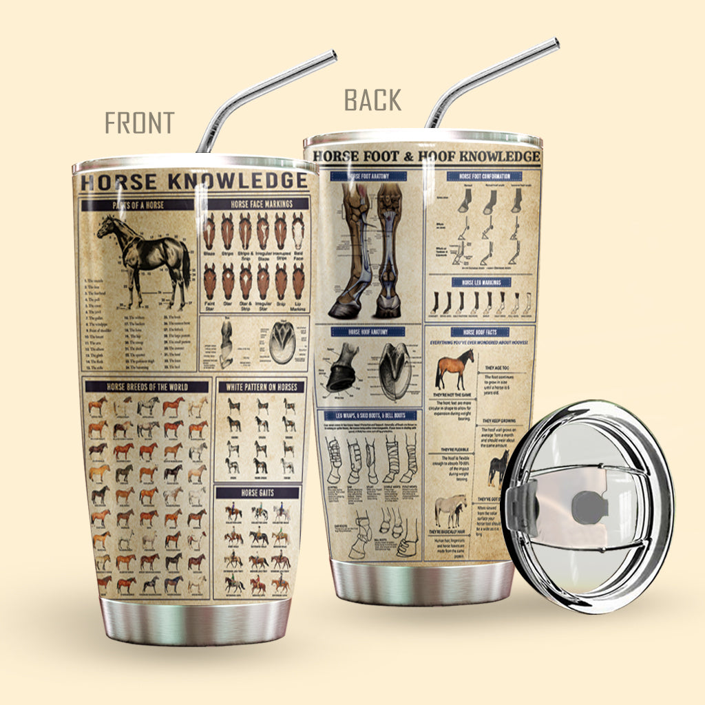 Horse Knowledge Personalized Tumbler
