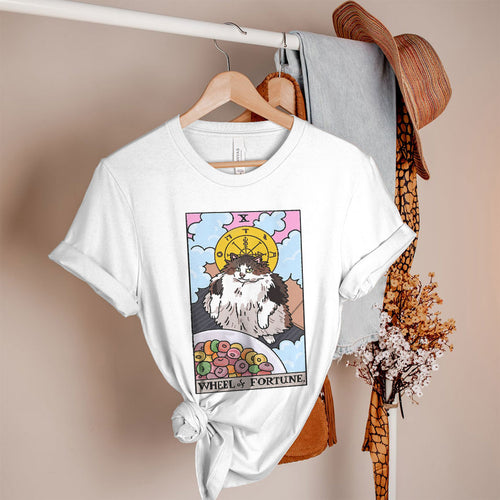 Wheel of Fortune Tarot Cat Women's Tee & Unisex Tee