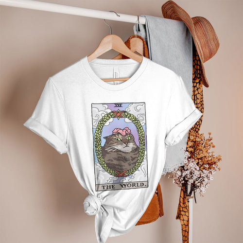 The World Tarot Flower Cat Women's Tee & Unisex Tee