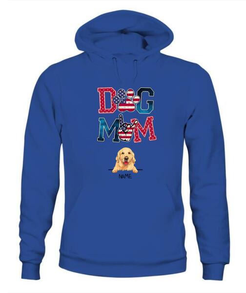 Dog Parents Personalized Graphic Apparel - Dog, Name and Background can be customized