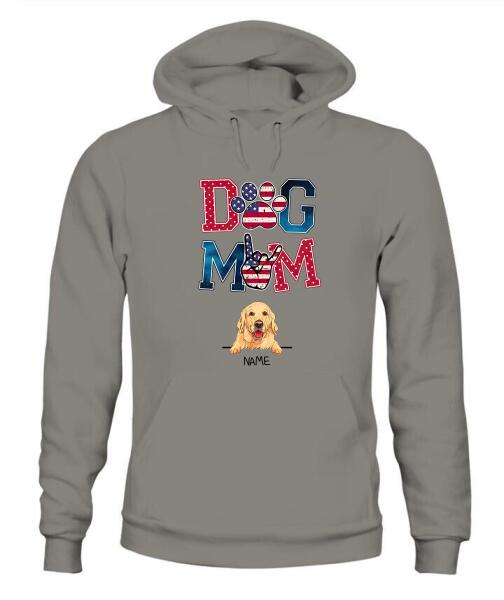 Dog Parents Personalized Graphic Apparel - Dog, Name and Background can be customized