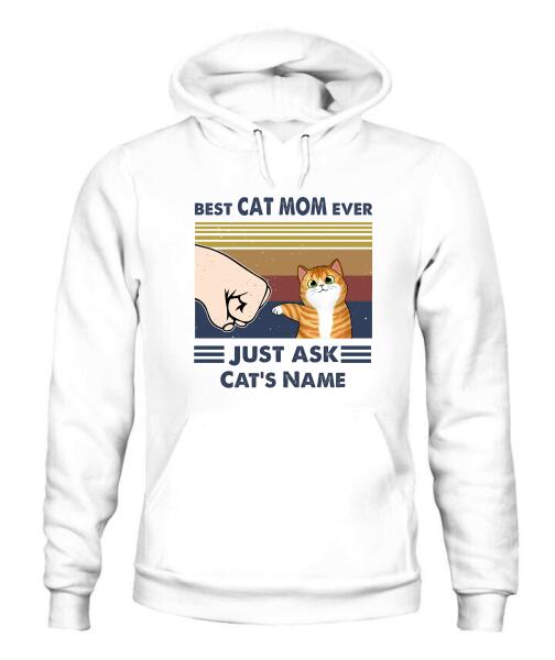 Best Cat Parents Personalized Graphic Apparel (up to 6 cats) - Name, Cat and Title can be customized
