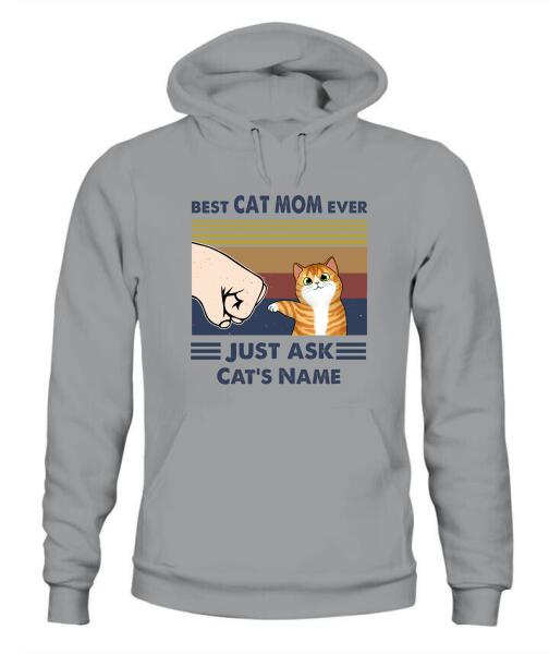 Best Cat Parents Personalized Graphic Apparel (up to 6 cats) - Name, Cat and Title can be customized