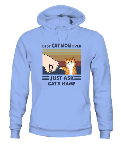 Best Cat Parents Personalized Graphic Apparel (up to 6 cats) - Name, Cat and Title can be customized