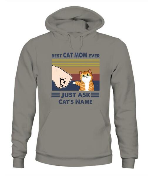Best Cat Parents Personalized Graphic Apparel (up to 6 cats) - Name, Cat and Title can be customized